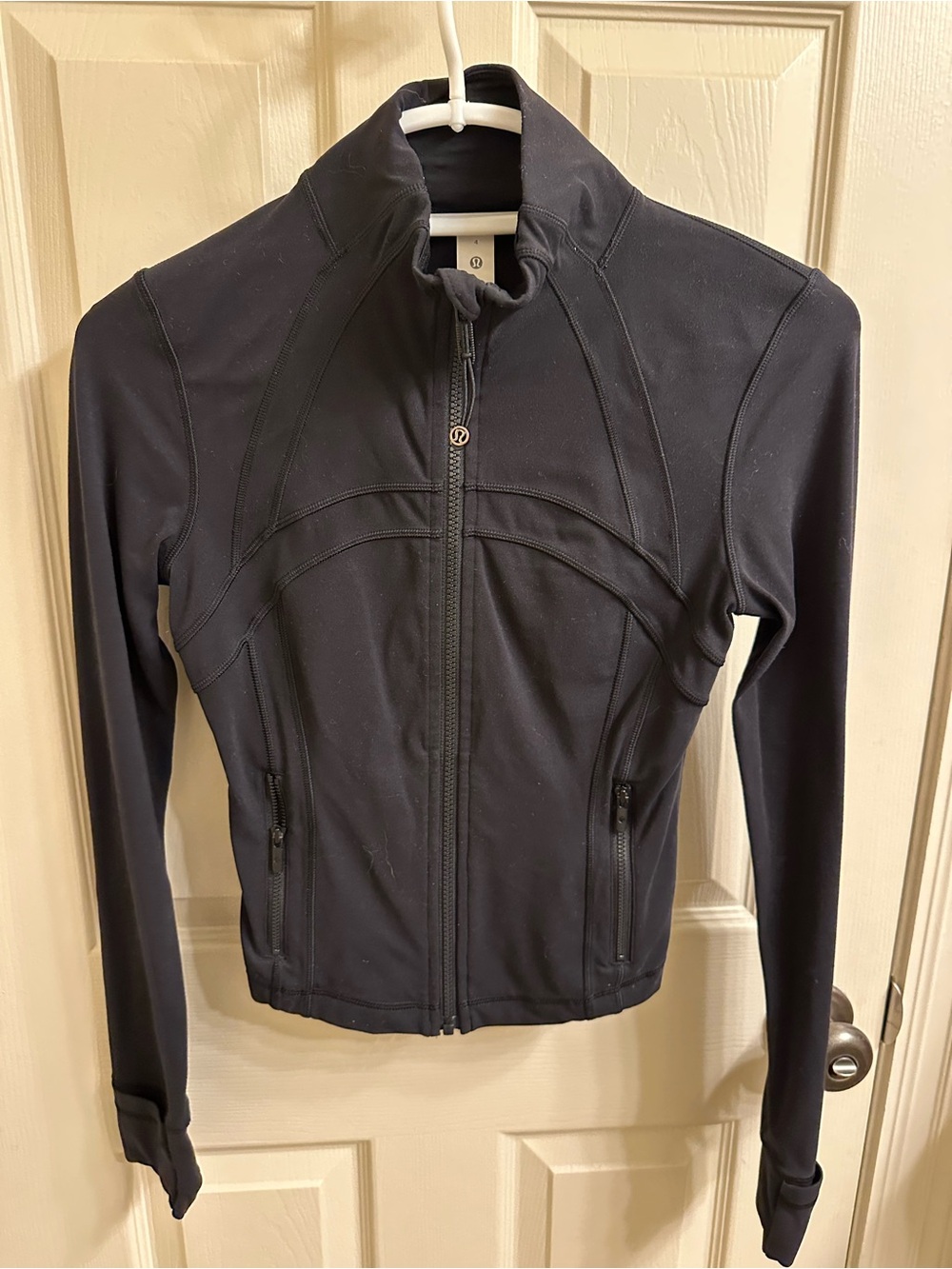 lululemon athletica Black Full-Zip Bomber Jacket